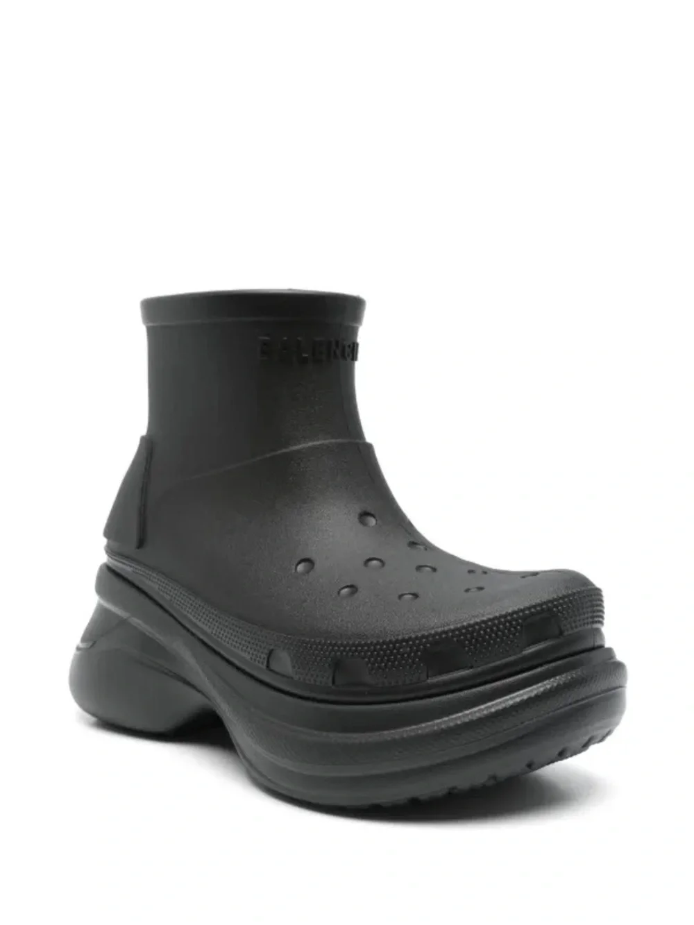 Balenciaga Crocs Black Ankle Rain Boots 41